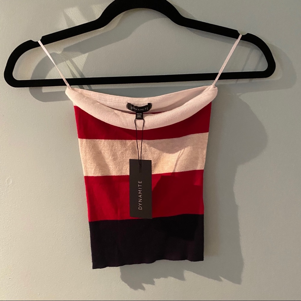 Dynamite Striped Tubetop